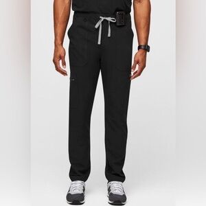 FIGS Scrub Pants Mens Medium Black Technical Collection Cargo Pockets 32x29